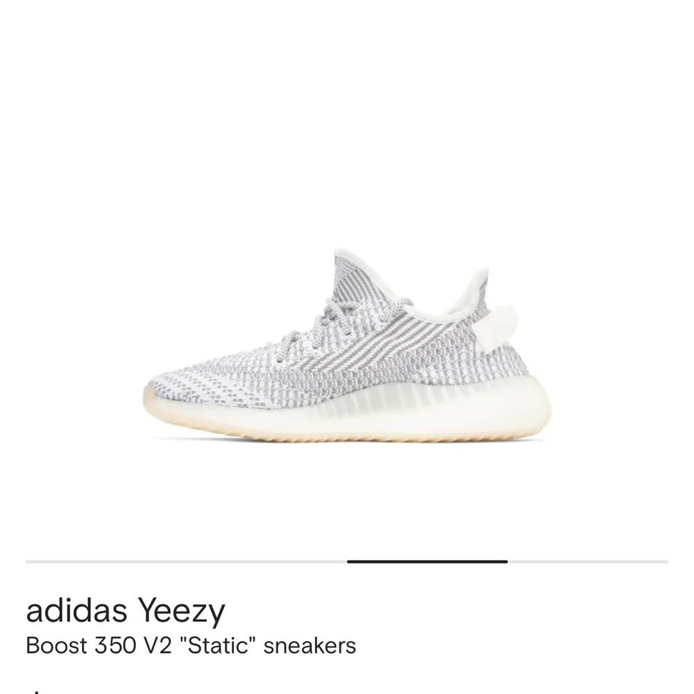 Yeezy Boost 350 V2 Static Sneakers - White and Gray